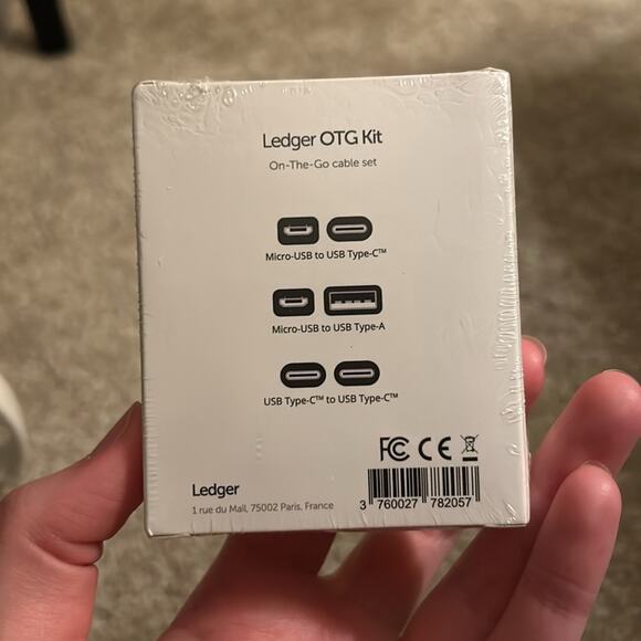 Genuine Ledger OTG On The Go USB Cable Set For PC Android Crypto Storage Wallet - Picture 2 of 4